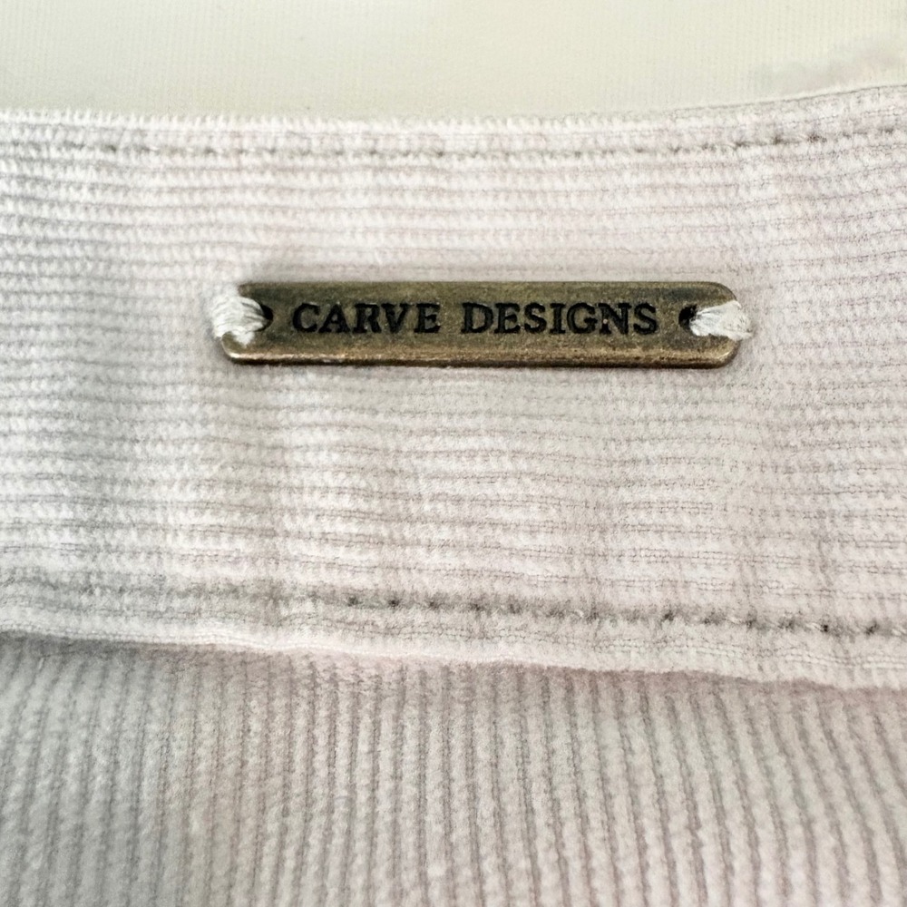 Carve Designs Oahu Shorts Womens Corduroy Size 10 Light Gray - Picture 4 of 10